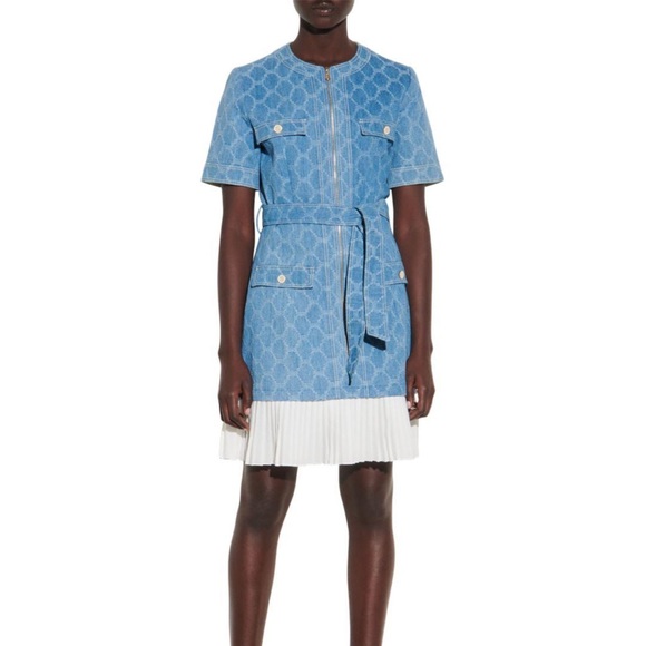 Sandro denim mini dress - Picture 3 of 11